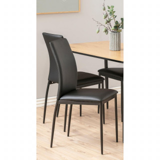 Lot de 4 chaises de salle à manger MIDENA - Noir