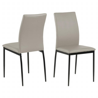 Lot de 4 chaises de salle à manger MIDENA - Taupe