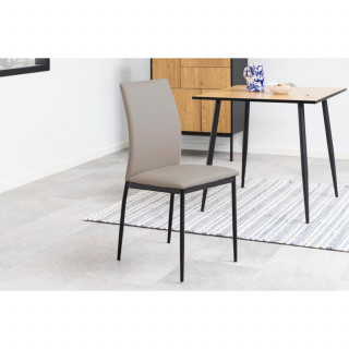 Lot de 4 chaises de salle à manger MIDENA - Taupe
