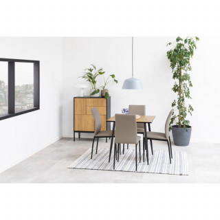 Lot de 4 chaises de salle à manger MIDENA - Taupe