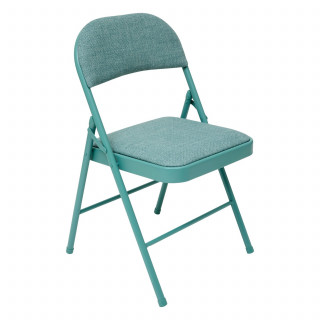 Chaise pliante en tissu chiné FLEXY - Vert