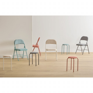 Chaise pliante en tissu chiné FLEXY - Vert