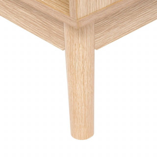 Bibliothèque 8 niches effet bois naturel ABANA - Beige