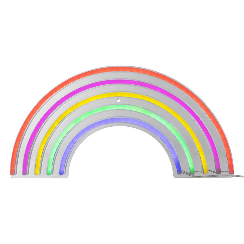 Néon LED mural arc-en-ciel - Multicolore