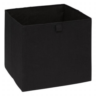 Boîte de rangement ZEBRA - L. 31 x l. 31 x H. 31 cm - Noir