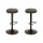 Lot de 2 tabourets de bar en métal ILSA - Gris foncé