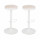 Lot de 2 tabourets de bar en métal ILSA - Ivoire