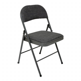 Chaise pliante en tissu chiné FLEXY - Gris
