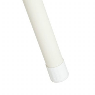 Lot de 2 tabourets d'appoint en métal et tissu chiné FLEXY - Beige