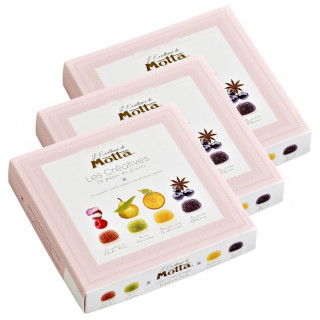 Lot 3x Coffret de pâtes de fruits Excellence Les Créatives - Boîte 200g