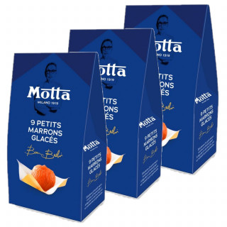 Lot 3x Sachet 9 petits marrons glacés - Boîte 117g
