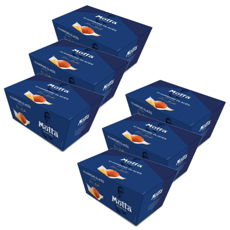 Lot 6x Ballotin 10 marrons glacés - Boîte 170g