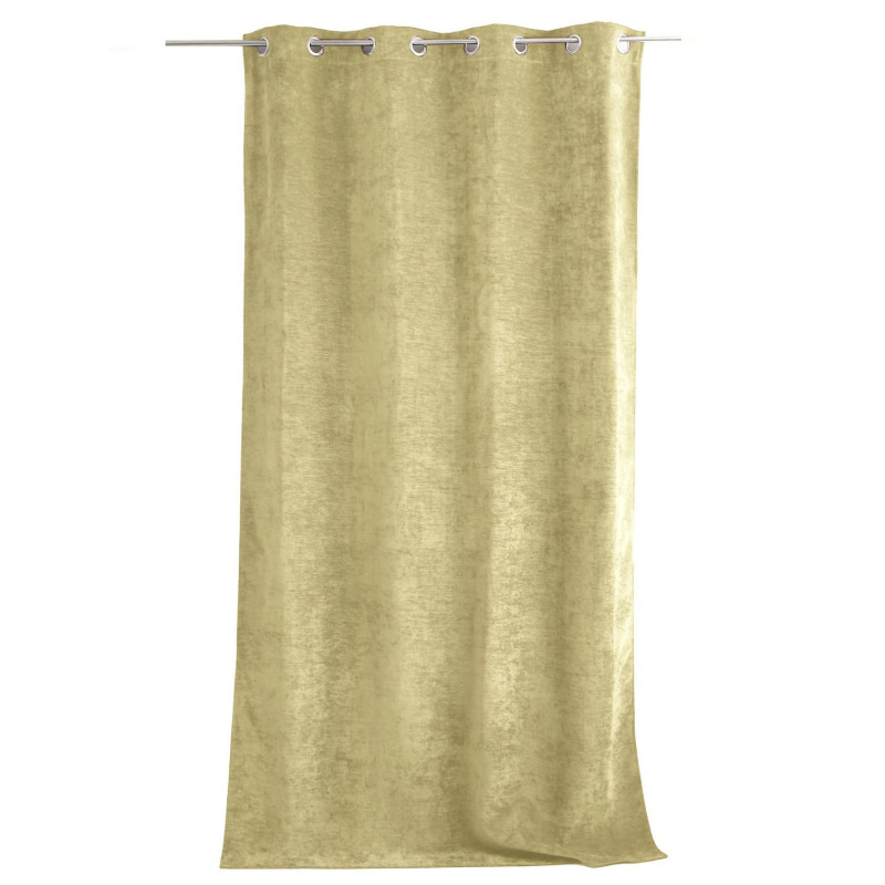 Rideau thermique en velours - 140 x 260 cm - Tilleul