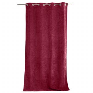 Rideau thermique en velours - 140 x 260 cm - Grenat
