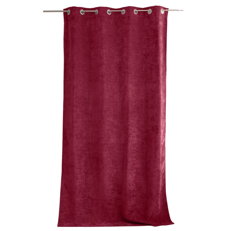 Rideau thermique en velours - 140 x 260 cm - Grenat