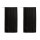 Vitrage occultant REGLISSE - 60 x 120 cm - Noir