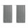 Vitrage occultant REGLISSE - 60 x 120 cm - Gris clair