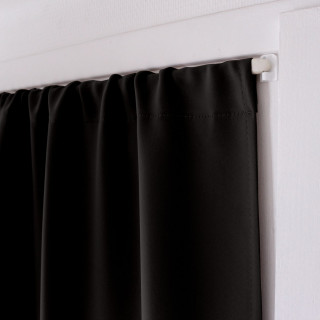 Rideau de porte occultant REGLISSE - 90 x 210 cm - Noir