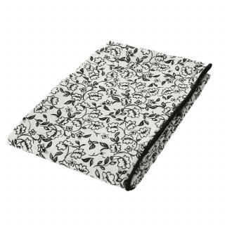 Nappe écrue avec lignes noires LINETTE - 140 x 240 cm