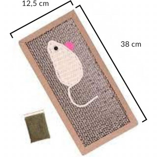 Griffoir décoratif souris FELIX - Blanc