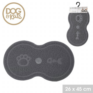 Tapis de gamelle antidérapant et anti-poussière MAYA - Gris foncé