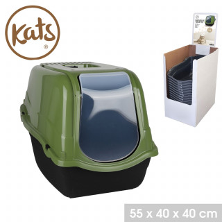 Maison de toilette litière pour chat EDEN - Vert sauge