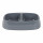 Gamelle double pour chien et chat CALI - Gris foncé