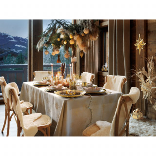 Lot de 12 assiettes de présentation NOËL DES MAGES - Or