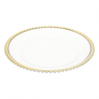 Lot de 12 assiettes de présentation NOËL DES MAGES - Or
