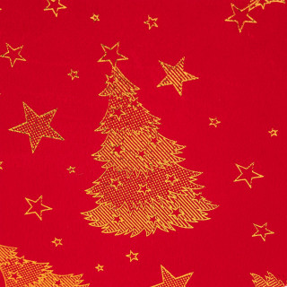 Lot de 6 sets de table en velours SAPIN - Rouge