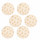 Lot de 6 sets de table en velours SAPIN - Or