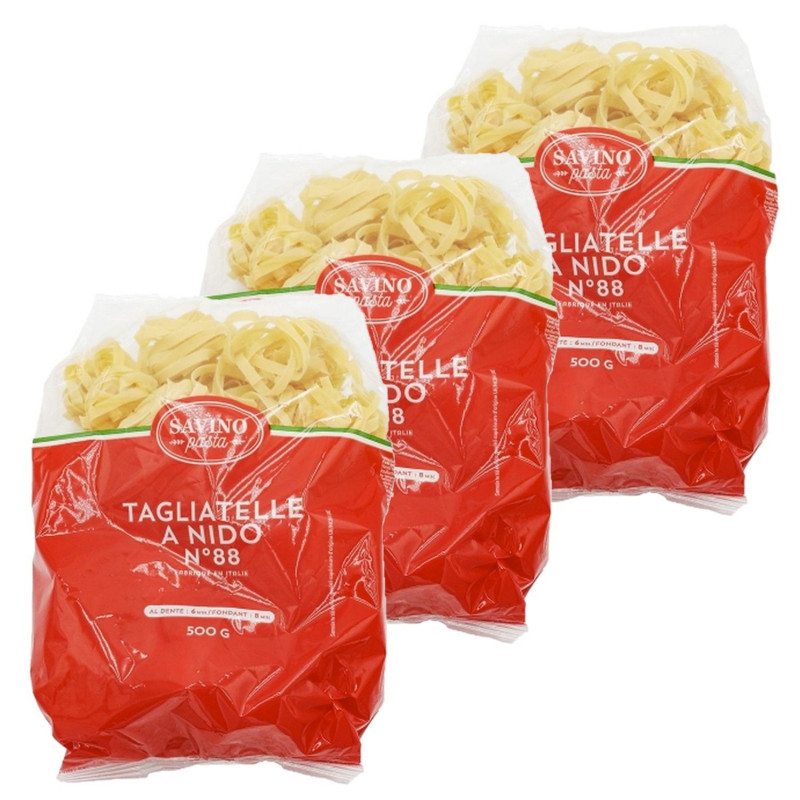 Lot 3x Pâtes Tagliatelles n°88 - Paquet 500g