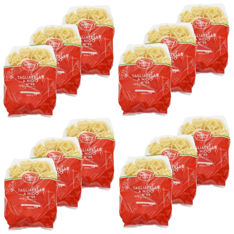 Lot 12x Pâtes Tagliatelles n°88 - Paquet 500g
