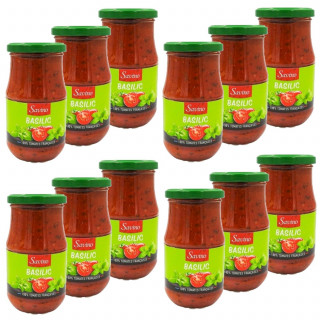Lot 12x Sauce tomate au basilic - Pot 350g