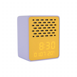 Réveil haut-parleur Bluetooth FUNKY VIBES - Violet et jaune