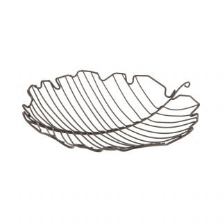 Corbeille à fruits en forme de feuille FOLIA - Noir