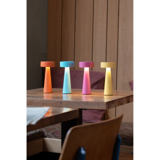 Lampe de table rechargeable LED LUMEA - Jaune
