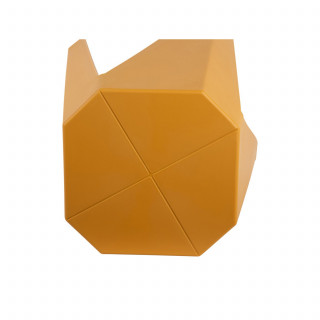 Tabouret d'appoint empilable CHERISH - Jaune Moutarde