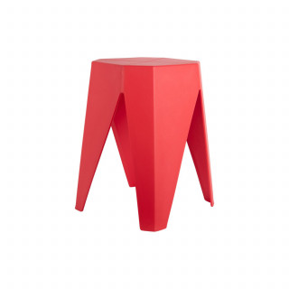 Tabouret d'appoint empilable CHERISH - Rouge