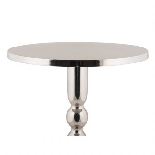 Table d'appoint en aluminium chromé ORION - Argent