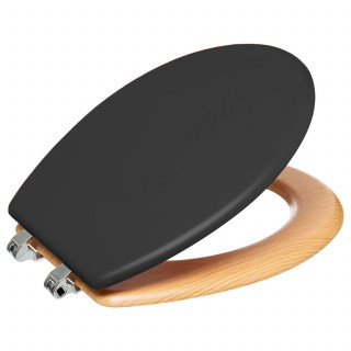 Abattant WC effet bois MODERN COLOR - Noir