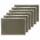 Lot de 6 sets de table en coton MAHA - 45 x 30 cm - Vert Kaki