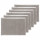 Lot de 6 Sets de table Maha en coton - 45 x 30 cm - Gris