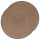 Lot de 2 sets de table Tressés Ronds - Diam. 38 cm - Taupe