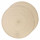 Lot de 2 sets de table tressés ronds - Diam. 38 cm - Beige