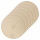 Lot de 6 sets de table tressés ronds OSCAR - Diam. 38 cm - Beige