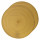 Lot de 2 sets de table Tressés Ronds - Diam. 38 cm - Moutarde