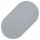 Lot de 6 sets de table rond en coton Alana - Diam. 38 cm - Gris