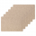 Lot de 6 sets de table rectangulaire Lake - 45 x 30 cm - Naturel