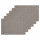 Lot de 6 sets de table rectangulaire Lake - 45 x 30 cm - Gris clair